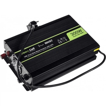 Перетворювач (інвертор) DC-AC Green Cell 12V 230V 300W/600W (INV07)