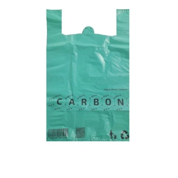 Пакет майка Carbon 50мкм 47х75 см 25 шт зелений (4596)
