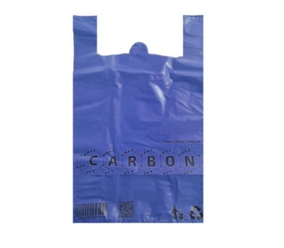 Пакети майка Carbon 50 мкм 40х60 см 50 шт синій (4594)