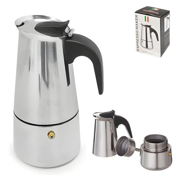 Гейзерна кавоварка Modern Espresso 450 мл на 9 чашок для газової плити, індукційної та електроплити