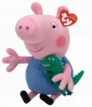 Детская игрушка мягконабивная TY Peppa Pig Джордж 15 см (46130)