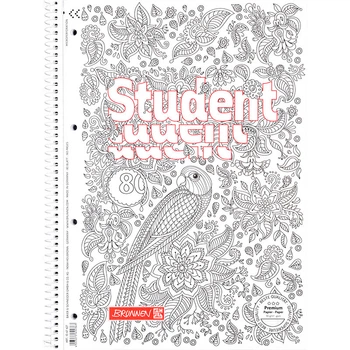 Записна книга коледж-блок Brunnen Premium Zenart fl А4 в клітинку 80 аркушів (10 67 427)