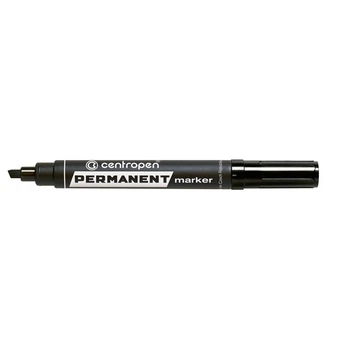 Маркер перманентний Centropen Permanent 1-4.6 мм скошений Чорний (8576/01)