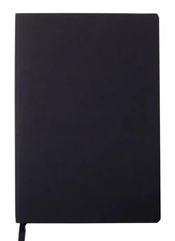 Записная книга блокнот Buromax TOUCH ME LOGO2U A5 96 л клетка черный (BM.295102-01)