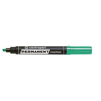 Маркер перманентний Centropen Permanent 1-4.6 мм скошений Зелений (8576/04)