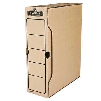 Бокс архивный Fellowes 100 мм для архивации коричневый R-Kive Basics (f.91601)