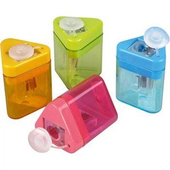 Точилка KUM Mini-Tri с контейнером микс 4 цвета (Mini-Tri K1 Pop)