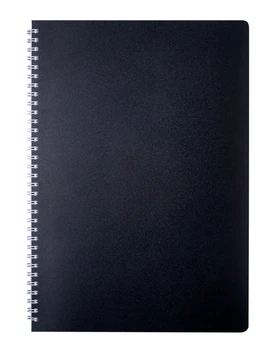 Записная книга блокнот Buromax CLASSIC A4 80 л клетка на пружине черный (BM.2446-001)