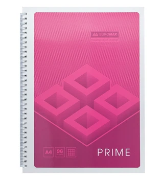 Записная книга блокнот Buromax PRIME A4 96 л клетка (BM.24451101-10)