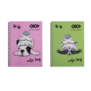Записна книга блокнот ZiBi CUTE kiddy KIDS Line A5 64 л інтегр.обкладинка, на пружині асорті (ZB.12152)
