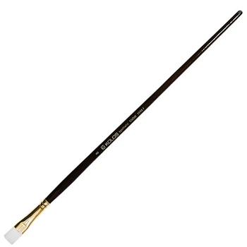 Кисть синтетика Rosa Snow 1098F Kolos плоская №8 длин. ручка (4823064901702)