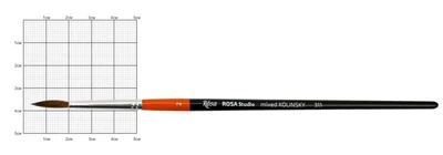 Кисть колонок Rosa 311 круглая №2 кор. ручка (4823086700130)