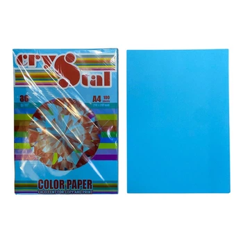 Папір двохсторонній Синій (Turquoise 220) А4/100 арк/ 80m/g, арт. 16.7542 Crystal