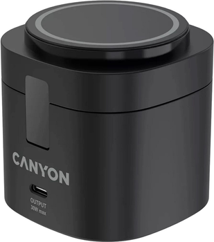 Ładowarka bezprzewodowa Canyon OnCharge 405 Black 4-in-1 (CNS-WCS405B)