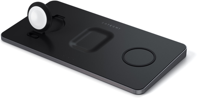Бездротовий зарядний пристрій Satechi Trio Wireless Charging Pad Space Grey (ST-X3TWCPM)