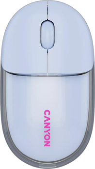 Миша Canyon OnClick 24 Dual-mode Silent Bluetooth/Wireless Transparent/Blue (CNS-CMSW24BL)