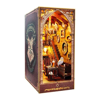Румбокса Академия Гарри Поттера Harry Potter Magic Academy DIY Book Nook Kit SJ027