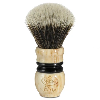Помазок для гоління Omega MB1921 Elite Fiber Shaving Brush Vintage Edition