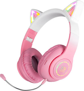 Słuchawki Defender FreeMotion B505 Pink LED Bluetooth (4745090822847)