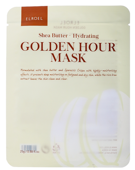 Maseczka w płachcie Elroel Golden Hour Mask Shea Butter Nawilżająca 25 g (8809647113263)