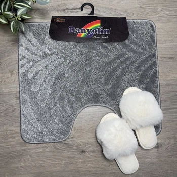 Коврик под унитаз ТМ Banyolin Classik 50х60см CLT202101 172-Grey_U