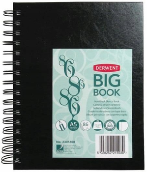 Скетчбук Derwent Дріт A5 86 сторінок 110 г мікроперфорований (5028252215930)