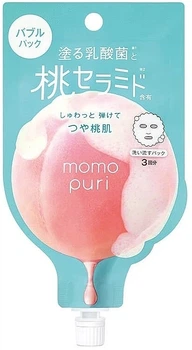 Освіжаюча пухирцева маска для обличчя - BCL Momo Puri Peach 20ml