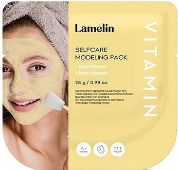 Моделююча маска для обличчя "Vitamin" - Lamelin Self Care Modeling Pack 28g (1273412-593175584-2)