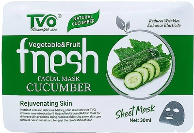 Зволожуюча та омолоджуюча маска для обличчя "Огірок" - TVO Facial Mask Cucumber 30ml (1548496-44328552)