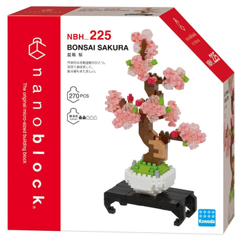 Конструктор Nanoblock Bonsai Sakura 270 деталей NBH_225 (4972825221730)