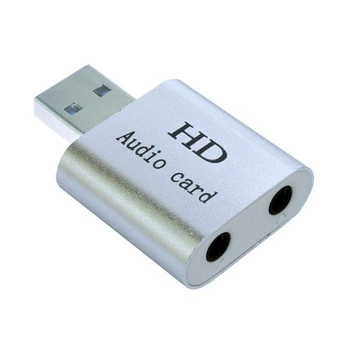 Звуковая карта внешняя Dynamode USB-SOUND7-ALU_SILVER