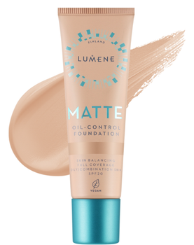 Podkład matujący Lumene Matte Oil-Control Spf 20 2 Medium 30 ml (6412600847260)