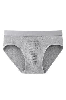 Трусы мужские брифы хлопковые CHENMEIREN серый 6XL