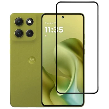 Захисне скло LUX для Motorola G86 Power повне проклеювання чорний