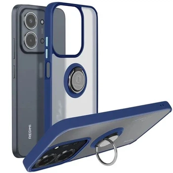 Чохол Fiji Colorframe для Xiaomi Redmi 15C матовий бампер з кільцем підставкою Dark Blue