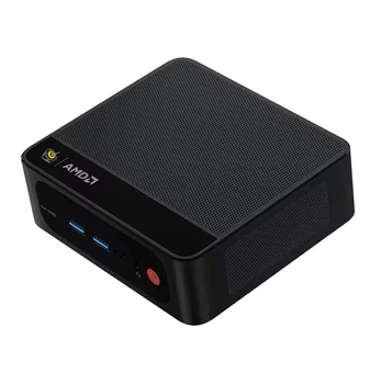 Неттоп Beelink SER5 MAX, Black, Ryzen 7 6800H (8x3.2-4.7 GHz), 32Gb LPDDR5, 500Gb SSD NVMe, Radeon 680M, WiFi 6, Bluetooth 5.2, 2.5GLan, 3xUSB 3.2, Type-C, HDMI/DP, Windows 11 Pro, кріплення VESA у комплекті (BLSER5M6800H32500BK)