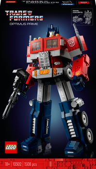 Zestaw klocków LEGO Icons Optimus Prime 1508 elementów (10302) (955555913117899) - Outlet