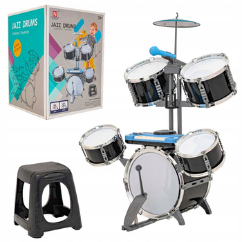 Гігантські інтерактивні барабани з мікрофоном для клавіатури чорний (5903864947038) (955555910319506) - Уцінка