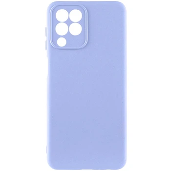 Чехол TPU GETMAN Liquid Silk Full Camera для Samsung Galaxy M33 5G Сиреневый / Light purple