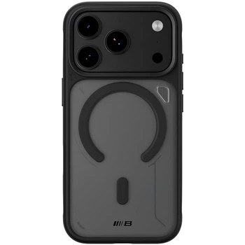 Противоударный TPU+PC чехол Blueo Frosted Heat Dissipation Stand with MagSafe для Apple iPhone 17 Pro Max (6.9") Черный