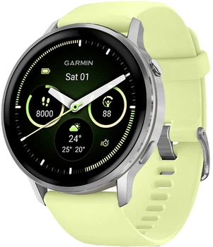 Смарт-годинник Garmin Venu 4 45mm Gray w/ Silver + Citron (010-03014-02)