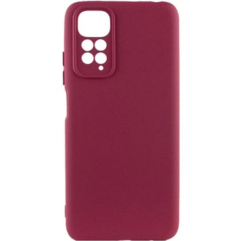 Чохол TPU GETMAN Liquid Silk Full Camera для Xiaomi Redmi Note 11 Pro 4G/5G / 12 Pro 4G Бордовий / Marsala