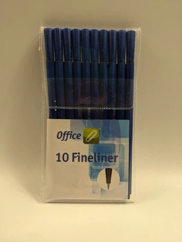 Набор тонких ручек Office Finerliner 0.4мм 10шт
