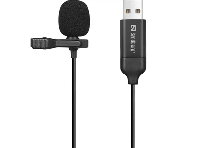 Мікрофон петличний Sandberg Streamer USB Clip (126-40)