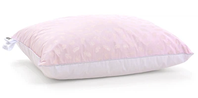 Подушка пуховая MirSon KARMEN №1808 "Bio-Pink" 90% Bio пух 70х70 см Высокая (2200003012019)