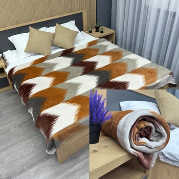 Плед-покривало Decorator WellSoft ETHNIC MODERN 200х220 см Різнобарвний (87-292)