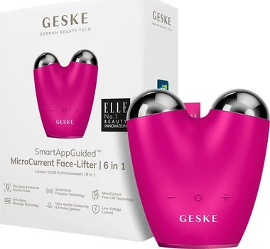 Мікрострумовий підтягувач обличчя Geske MicroCurrent 6w1 Magneta (GK000015MG01)