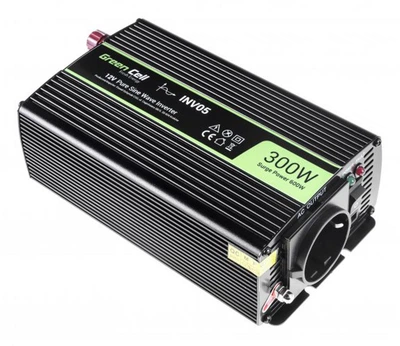 Перетворювач (інвертор) Green Cell 12V 230V 300W/600W (INV05DE)