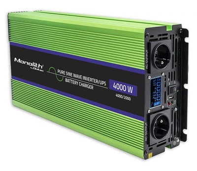 Перетворювач (інвертор) Qoltec UPS 12V 230V 2000W/4000W (51943)