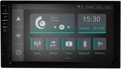 Автомагнитола JFSound JF-007A-XDAB / 7" / Сенсорная / 2/16Гб / Android 10 / Apple CarPlay / Android Auto / Bluetooth / WI-FI / GPS / USB / AUX / TF slot / DAB+ / 2DIN Б/В